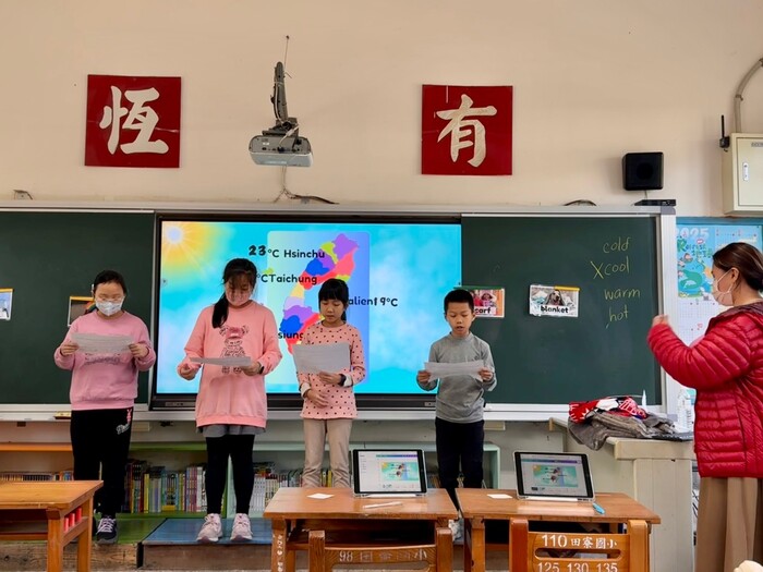 Dec. 12, 2024 田寮國小Sharmane中外師協同教學訪視圖片