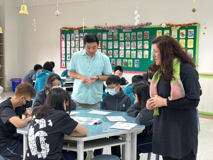 Dec. 12, 2024 勝利國中Renalda中外師協同教學訪視圖片