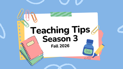 Teaching Tips Season 3 Fall 2026圖片